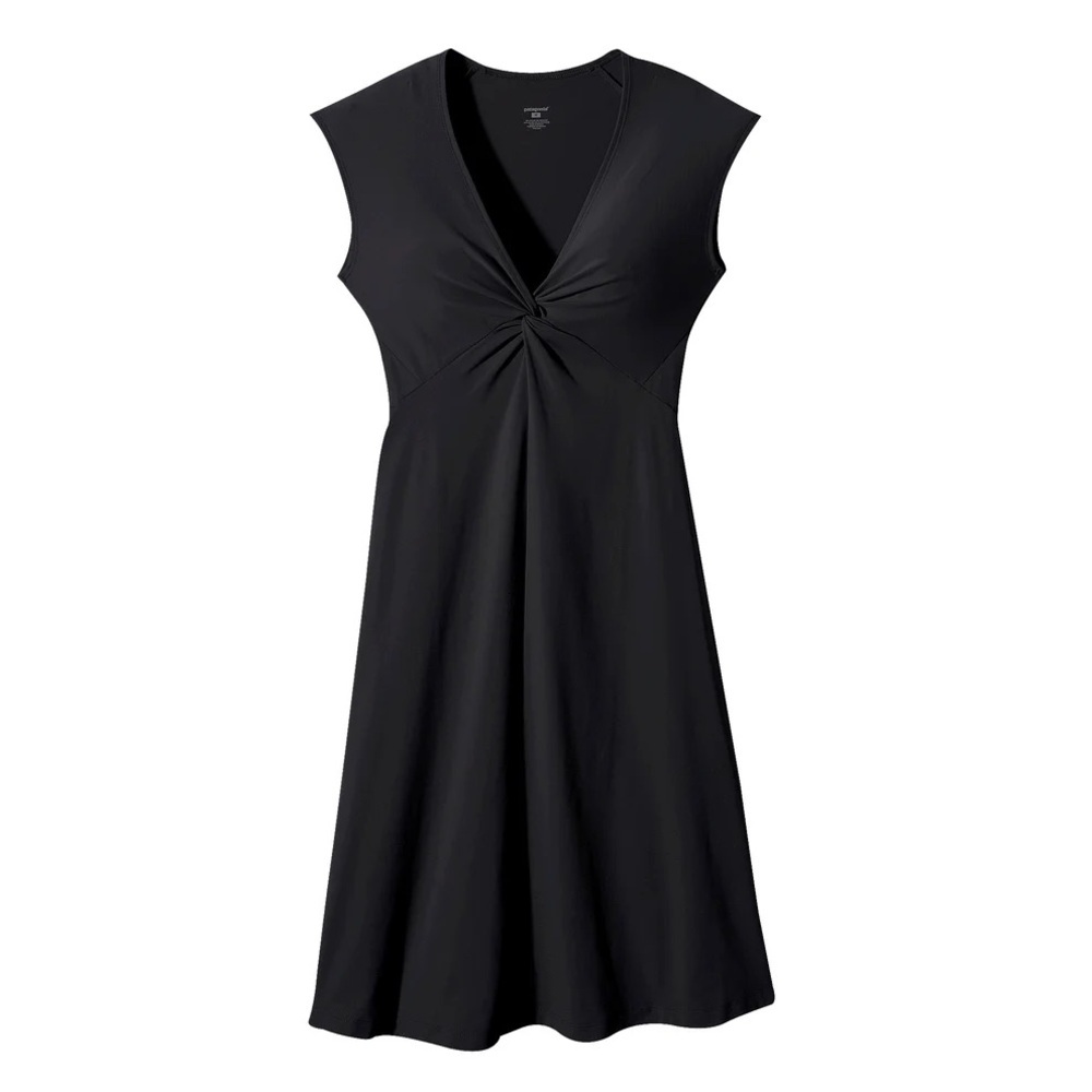 Patagonia Bandha Sleeveless A-Line Jersey Dress Women's Medium‎ Black